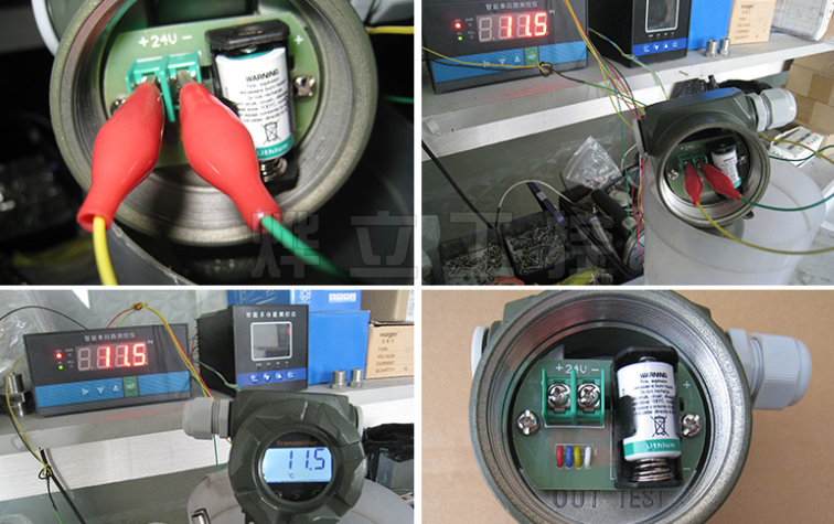 電池供電溫度變送器現(xiàn)場(chǎng)實(shí)物