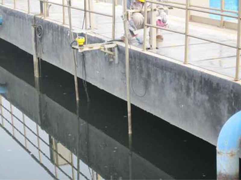 超聲波液位計現場測液位高度