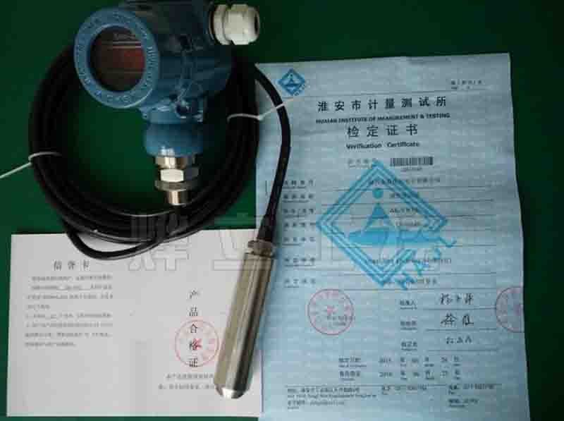 投入式液位計送檢報告