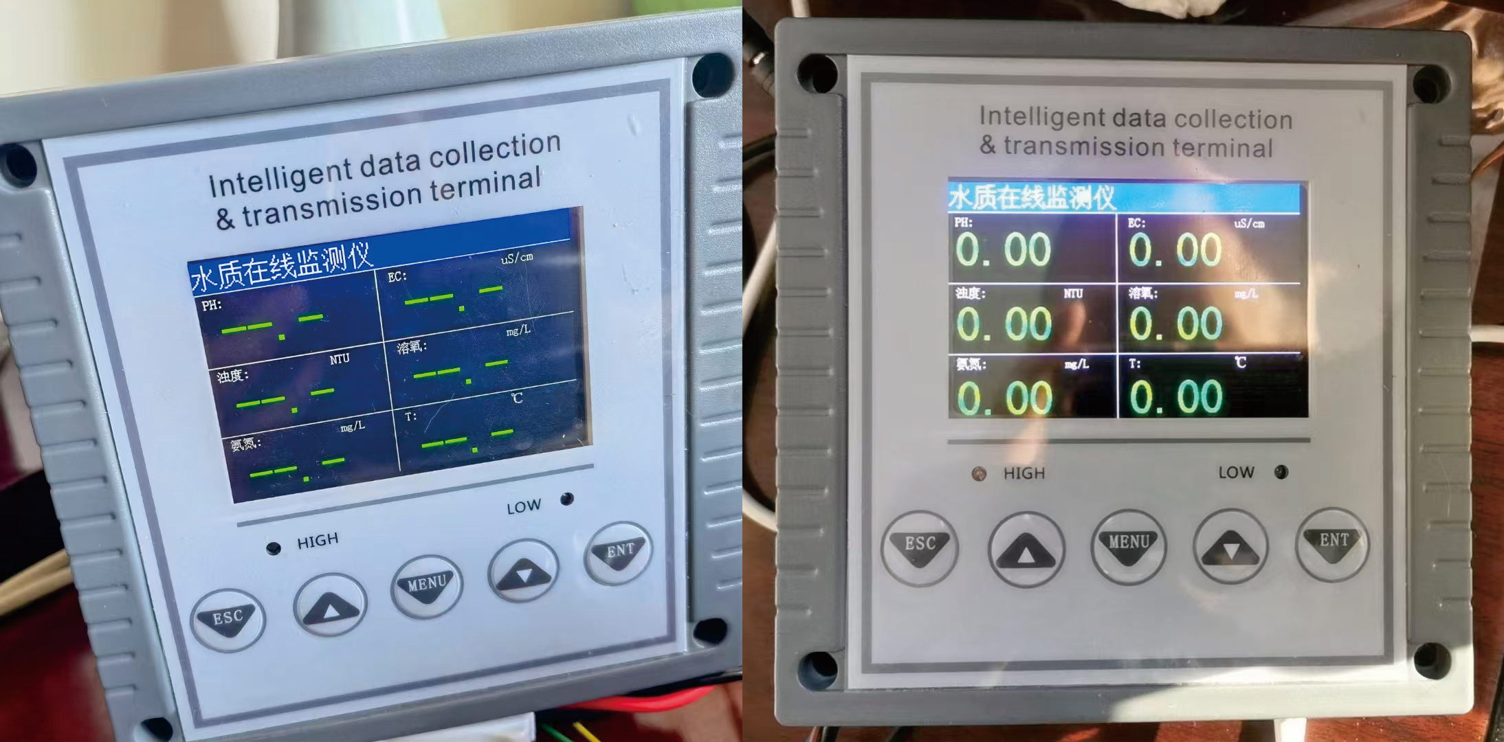 多功能水質在線監測儀（PH、濁度、氨氮、EC、溶氧）