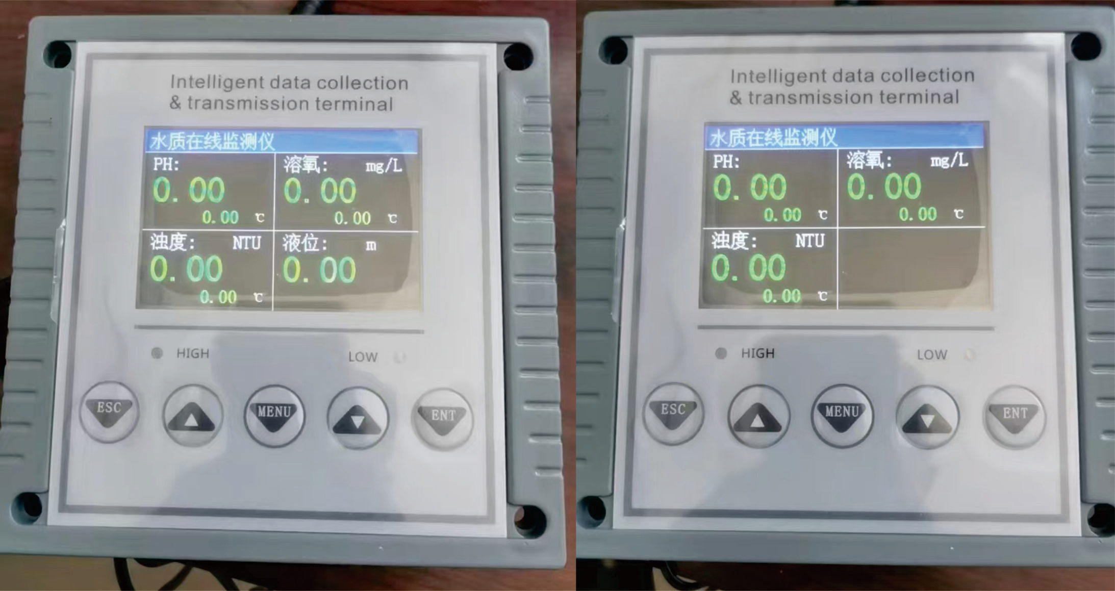 多功能水質在線監測儀（PH、濁度、溶氧、液位）